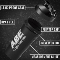 Shaker Mezclador Black 700ML (600ML+100ML) (Applied Nurition)