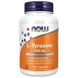 L-Tyrosine 500MG 120CAPS (Now Foods)