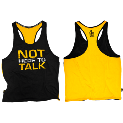 STRINGER - CAMISETA DE TIRANTES ABIERTA - "NOT HERE TO TALK"