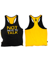 STRINGER - CAMISETA DE TIRANTES ABIERTA - "NOT HERE TO TALK"