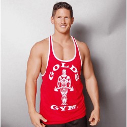 STRINGER JOE CONTRAST - CAMISETA DE TIRANTES ROJO/BLANCO- - (Gold's Gym)