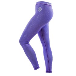 Leggin Ladies Long Gym Lila (Gold's Gym)