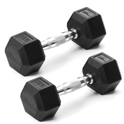 PAR DE MANCUERNAS HEXAGONALES 7,5KG - (Amaya Sport)