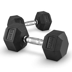 PAR DE MANCUERNAS HEXAGONALES 22,5KG - ()