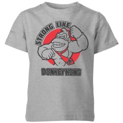 CAMISETA OFICIAL NINTENDO SPORT "STRONG LIKE DONKEY KONG" GRIS - ()