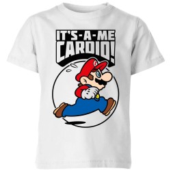 CAMISETA OFICIAL NINTENDO SPORT "IT'S A ME CARDIO" BLANCA - ()