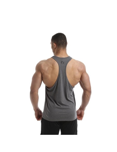 CAMISETA DE TIRANTES GRIS OSCURO/NEGRO - (Ript)