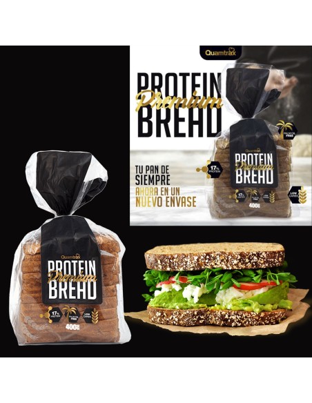 PROTEIN BREAD PAN PROTEICO CON SEMILLAS 400G - (Quamtrax)