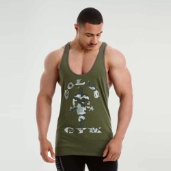STRINGER  CAMO JOE - CAMISETA DE TIRANTES ARMY MARL (GOLD´S GYM) - (Gold's Gym)