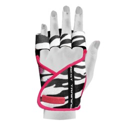 GUANTE PARA ENTRENAMIENTO MUJER NEGRO/BLANCO/ROSA (CHIBA)