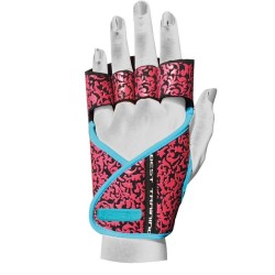 GUANTE PARA ENTRENAMIENTO MUJER NEGRO/ROSA/TURQUESA (CHIBA)