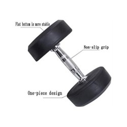 PAR DE MANCUERNAS REDONDAS 25KG (Material Deportivo)