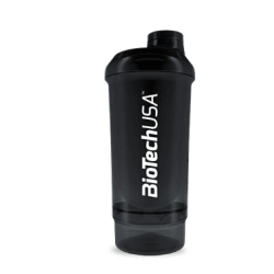 Shaker Mezclador Wave+ Compact 500m + 150ml 2 Compartimentos (BioTechUSA) 2