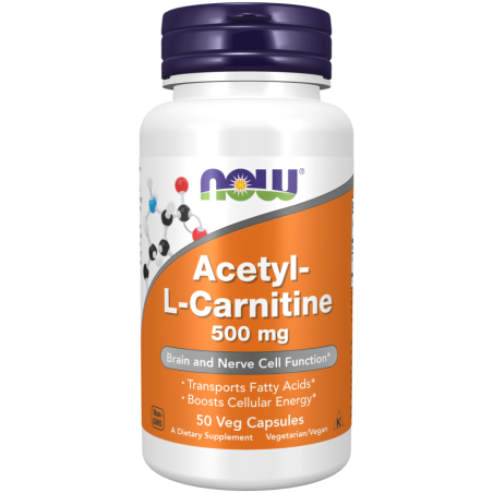Acetyl L-Carnitine 500MG 50VEG. CAPS (NOW Foods)