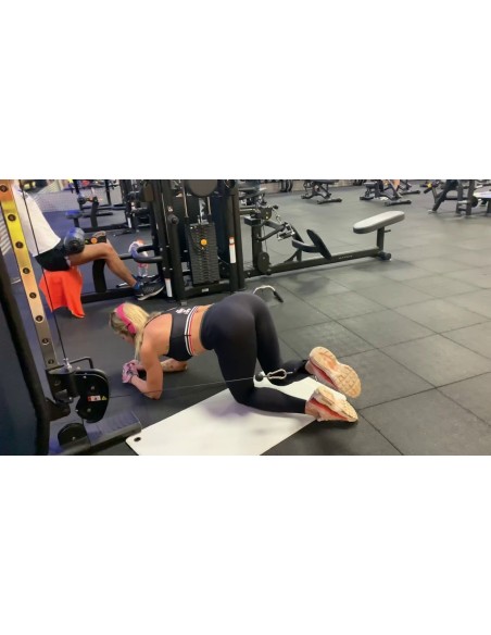 Tobillera Neopreno con agarre para polea 1Par (Quamtrax)